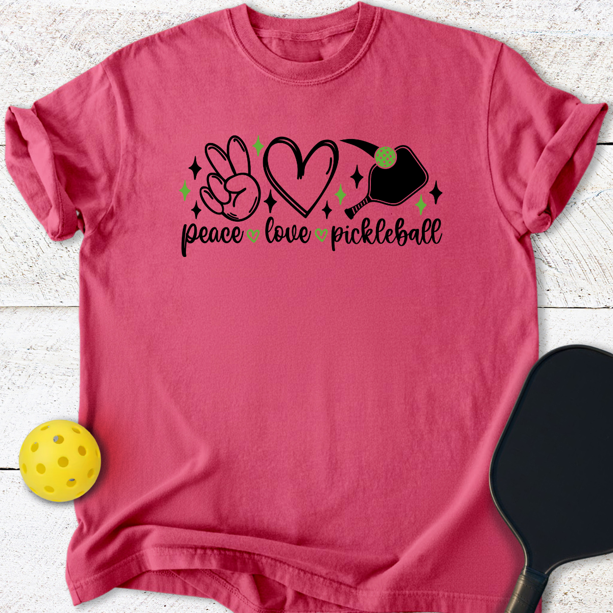 Peace Love Pickleball T-Shirt