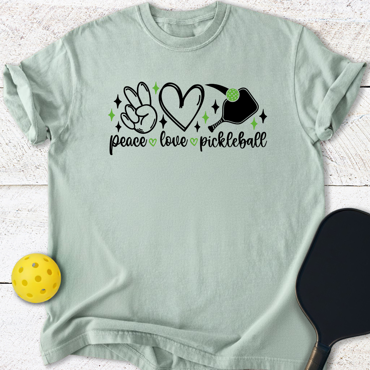 Peace Love Pickleball T-Shirt