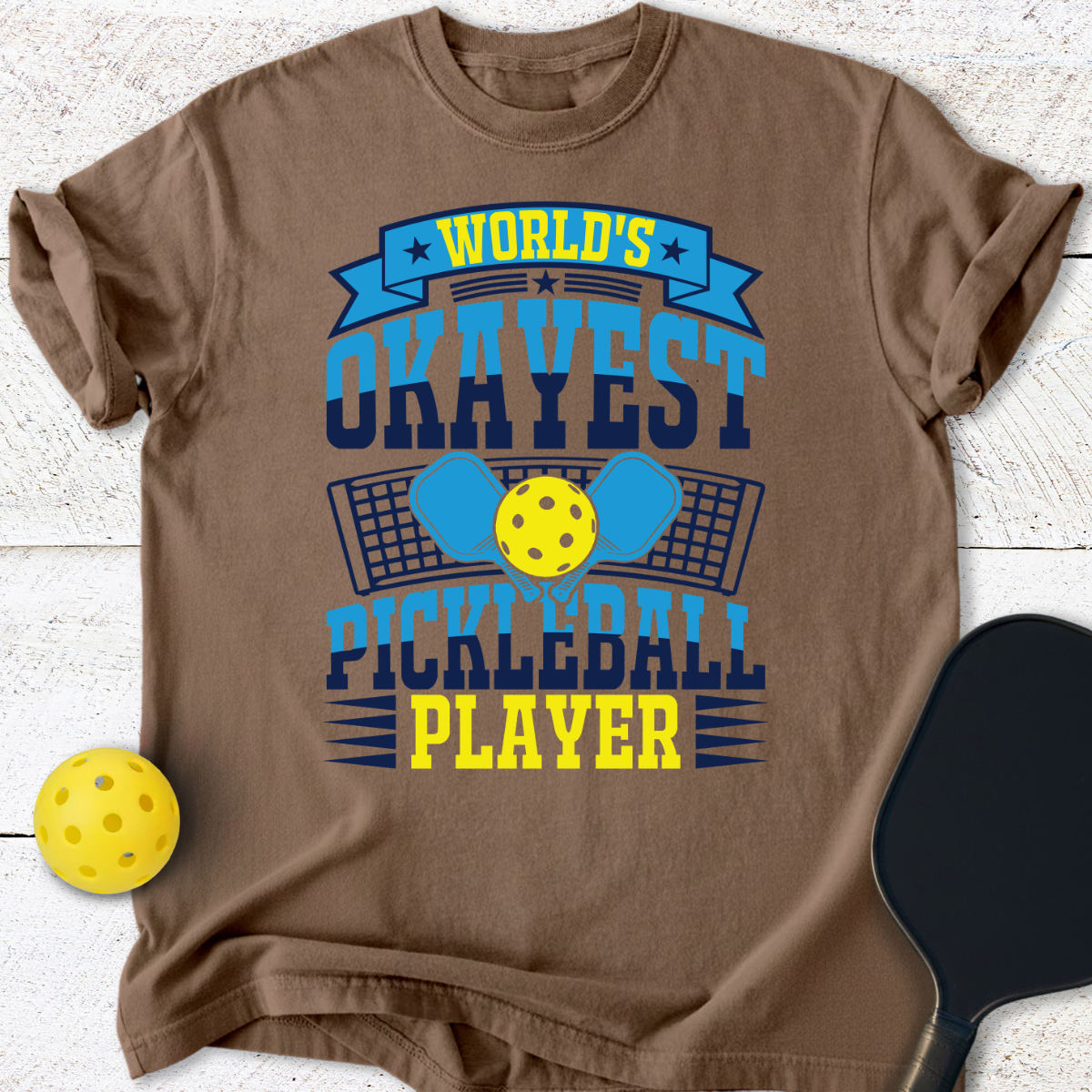 World's Okayest Pickleball Player T-Shirt