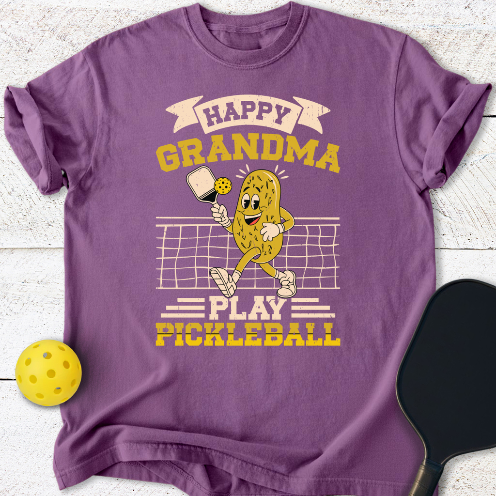 Happy Grandma Play Pickleball T-Shirt