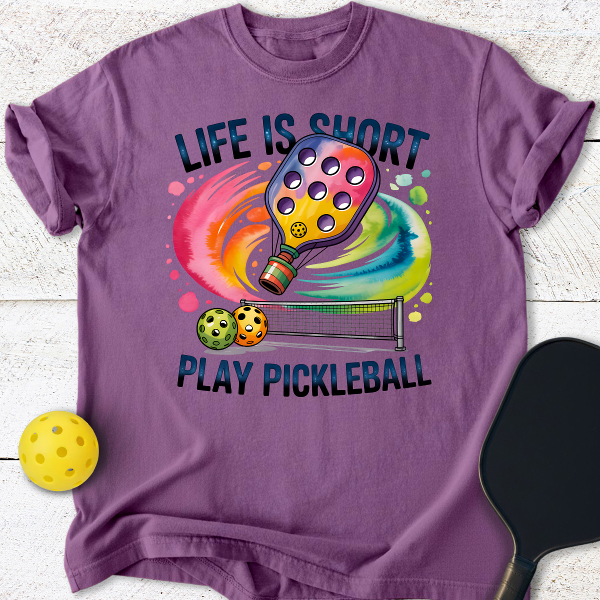 Life Is Short Play Pickleball T-Shirt